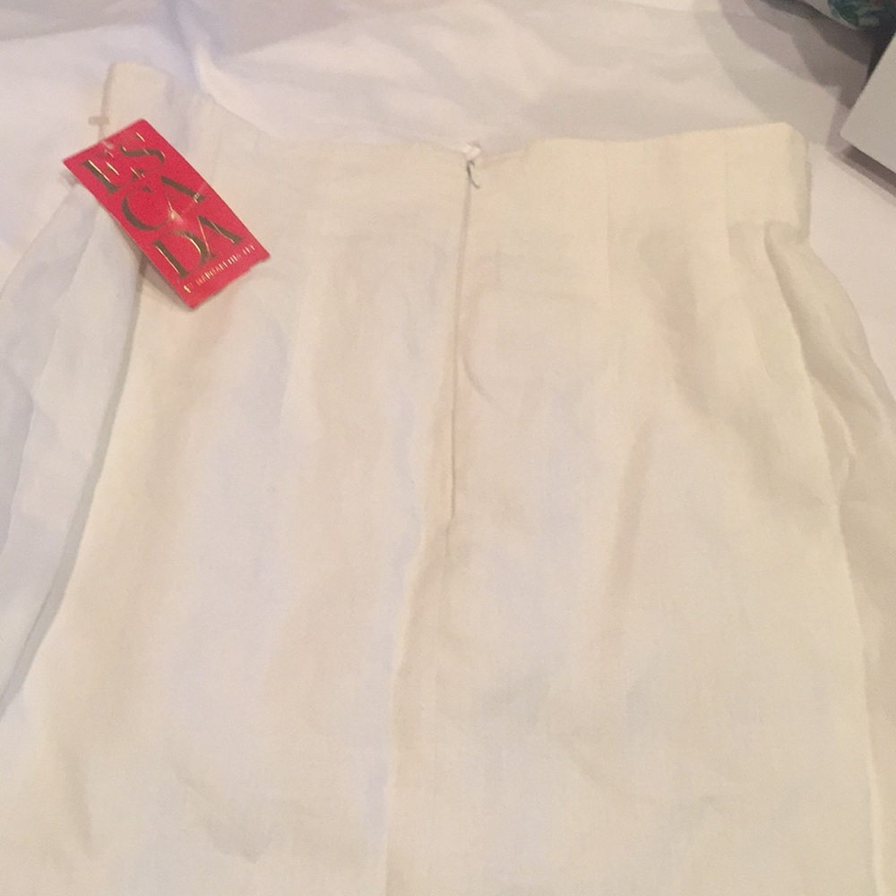 Vintage Escada by Margaretha Ley 100% Linen Skirt